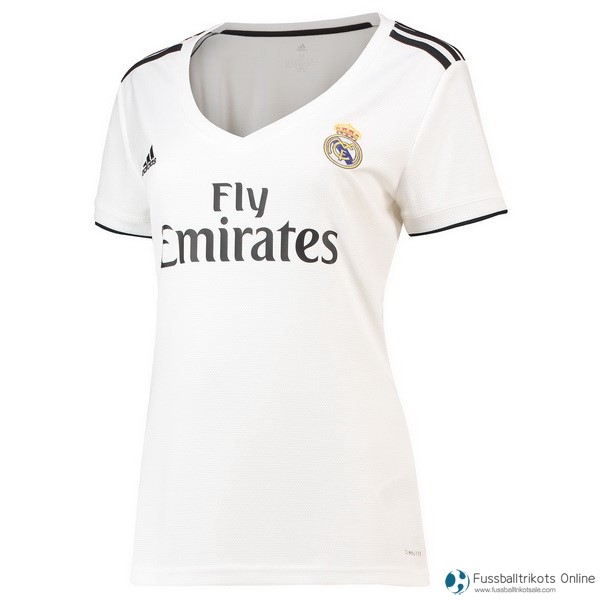 Real Madrid Trikot Heim Damen 2018-19 Weiß Fussballtrikots Günstig